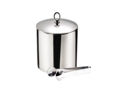 Small Double Wall Ice Bucket with Cover and Tong