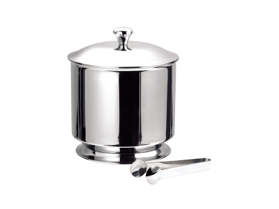 Double Wall Ice Bucket with Cover and Tong