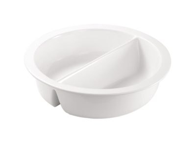 Porcelain Round Insert with Divider for Induction Chafer CD-601G-PM